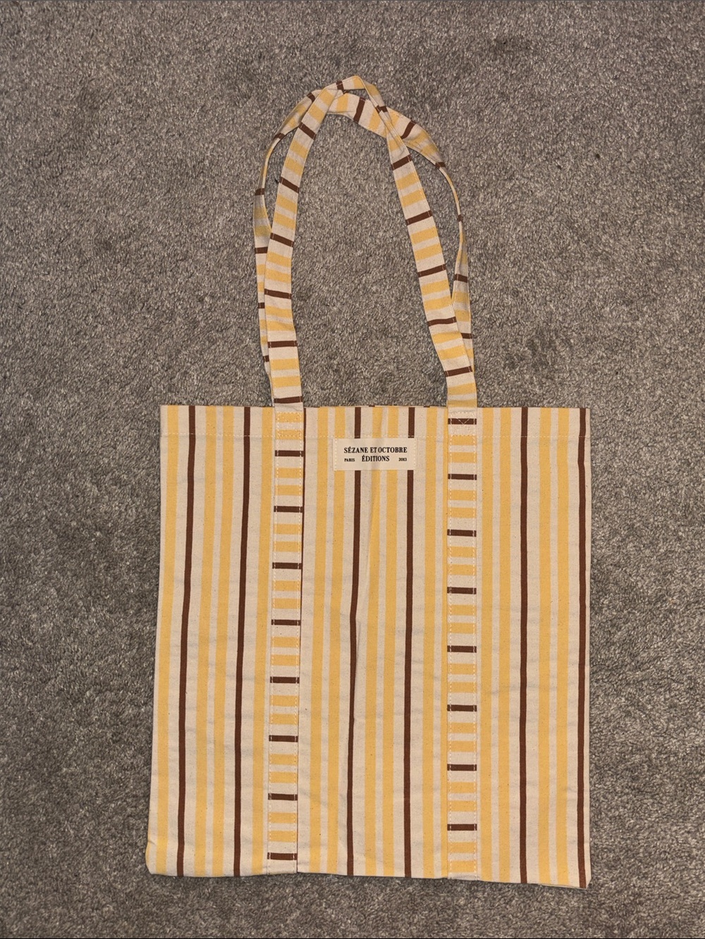🦮 {NWOT} Sézane Et Octobre Editions, Exclusive Fall ‘23, Paris Tote Bag - Picture 2 of 5
